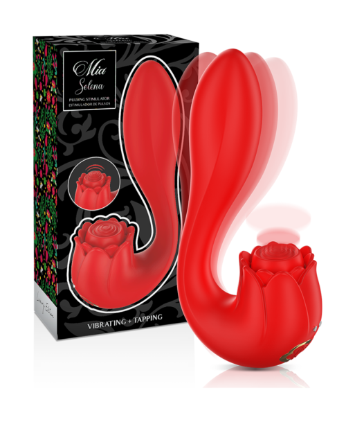 MIA - SELENA ESTIMULADOR VIBRATING TAPPING ROJO