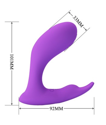 PRETTY LOVE - IDABELLE VIBRATION and PULSATION CONTROL REMOTO VIOLETA