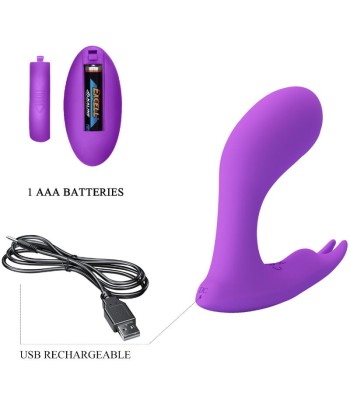 PRETTY LOVE - IDABELLE VIBRATION and PULSATION CONTROL REMOTO VIOLETA
