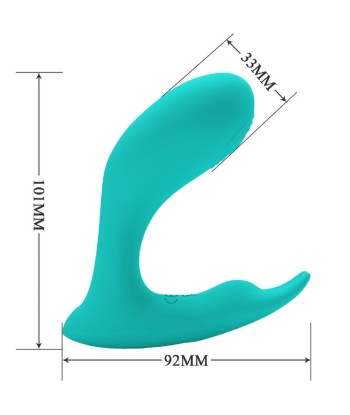 PRETTY LOVE - IDABELLE VIBRATION and PULSATION CONTROL REMOTO AZUL