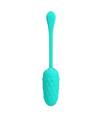 PRETTY LOVE - HUEVO VIBRADOR CON TEXTURA MARINA RECARGABLE VERDE AGUA