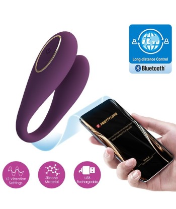PRETTY LOVE - AUGUST VIBRADOR DOBLE PLACER APP REMOTE
