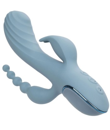 CALEXOTICS - VIBRADOR TRIPLE ÉXTASIS GRIS