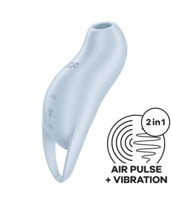 SATISFYER - POCKET PRO 1 ESTIMULADOR CLÍTORIS AZUL CLARO