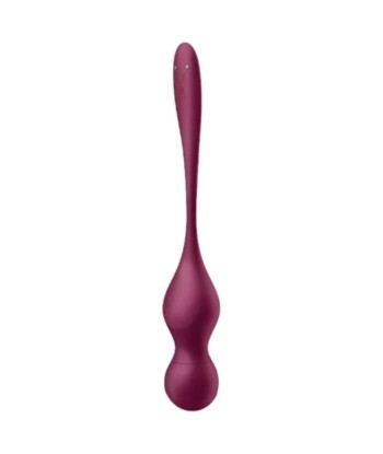SATISFYER - LOVE BIRDS VARY BOLAS VIBRADORES APP GRATUITA ROJO VINO