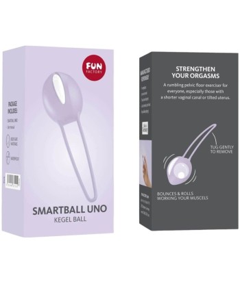FUN FACTORY - SMARTBALL UNO BOLA PÉLVICA BLANCO - LILA PASTEL