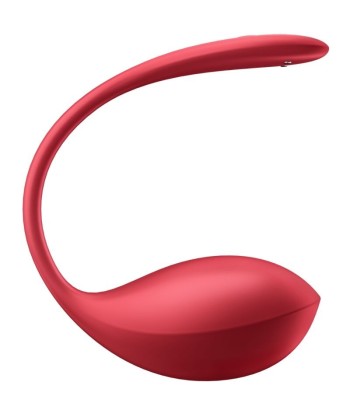 SATISFYER - SHINY PETAL ESTIMULADOR PUNTO G CONTROL REMOTO ROJO APP GRATUITA