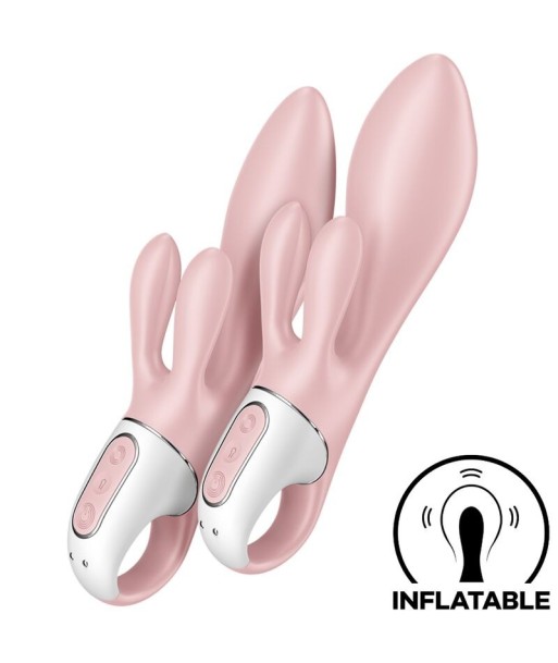 SATISFYER - AIR PUMP BUNNY 3 INFLABLE VIBRADOR RABBIT ROSA