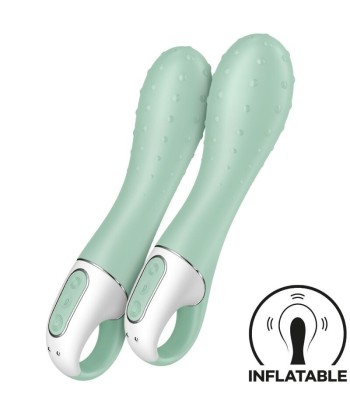 SATISFYER - AIR PUMP VIBRADOR 3 INFLABLE PUNTO G MENTA