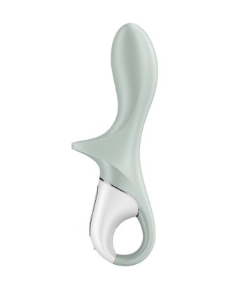SATISFYER - AIR PUMP BOOTY 3 VIBRADOR ANAL INFLABLE VERDE GRIS