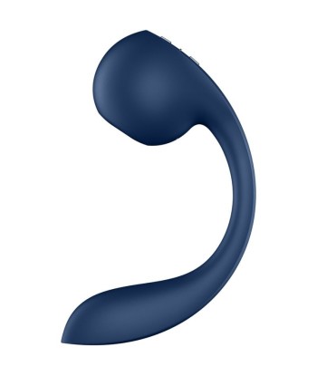 SATISFYER - PRO WAVE 4 ESTIMULADOR PUNTO G and AIR PULSE APLICACIÓN GRATUITA AZUL OSCURO