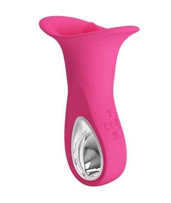 PRETTY LOVE - CLYDE VIBRADOR ORAL LENGUA VIBRADORA 12 VIBRACIONES ROSA