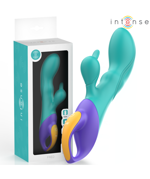 INTENSE - FRED VIBRADOR RECARGABLE RABBIT AZUL