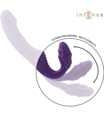 INTENSE - JILL VIBRADOR DOBLE 20 CM VIOLETA CONTROL REMOTO