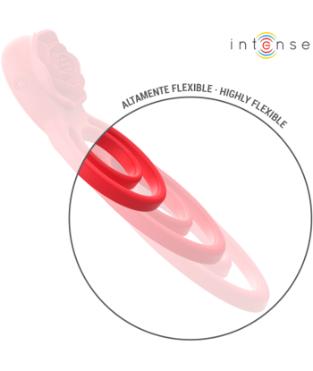 INTENSE - GAIL ROSA ESTIMULADORA 10 VIBRACIONES ROJO CONTROL REMOTO