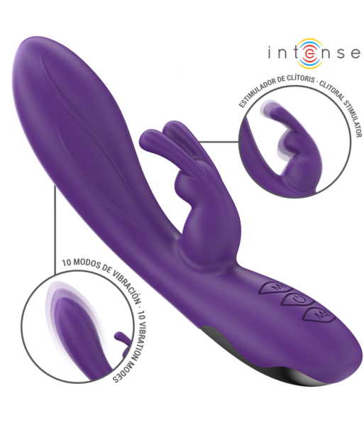 INTENSE - RANDALL VIBRADOR RABBIT 10 VIBRACIONES MORADO