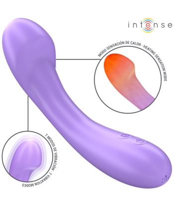 INTENSE - BECKY VIBRADOR 19 CM CALENTABLE 7 VIBRACIONES MORADO