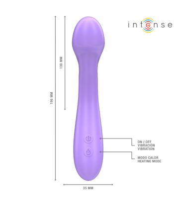 INTENSE - BECKY VIBRADOR 19 CM CALENTABLE 7 VIBRACIONES MORADO