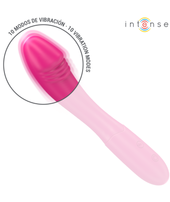INTENSE - BELINDA VIBRADOR 19 CM FLEXIBLE 10 VIBRACIONES ROSA