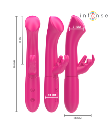 INTENSE - JULIETA VIBRADOR RABBIT 18,6 CM 10 VIBRACIONES ROSA
