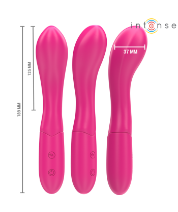 INTENSE - LISETTE VIBRADOR 19 CM FLEXIBLE 10 VIBRACIONES ROSA