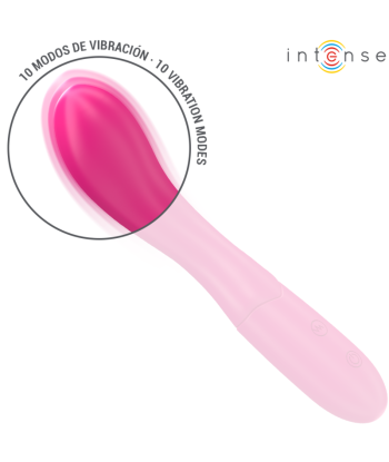 INTENSE - LISETTE VIBRADOR 19 CM FLEXIBLE 10 VIBRACIONES ROSA
