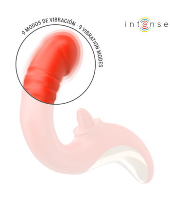 INTENSE - PAULINA VIBRADOR and ESTIMULADOR EN FORMA DE U ROJO