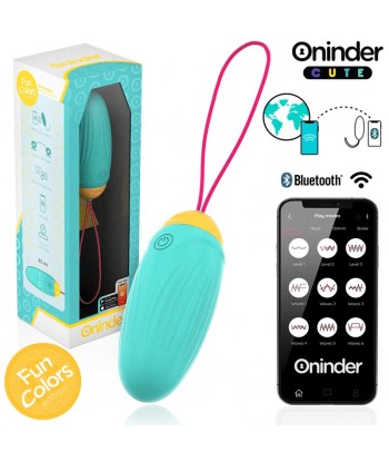 ONINDER CUTE - LOVE PLEASURE HUEVO VIBRO-GEMAS ROTADORAS SILICONA - APP MUNDIAL GRATUITA