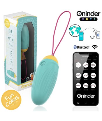 ONINDER CUTE - LOVE PLEASURE HUEVO VIBRO-GEMAS ROTADORAS SILICONA - APP MUNDIAL GRATUITA