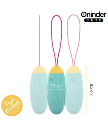 ONINDER CUTE - LOVE PLEASURE HUEVO VIBRO-GEMAS ROTADORAS SILICONA - APP MUNDIAL GRATUITA