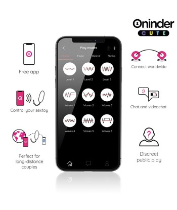 ONINDER CUTE - LOVE PLEASURE HUEVO VIBRO-WAVE TAPPING SILICONA - APP MUNDIAL GRATUITA
