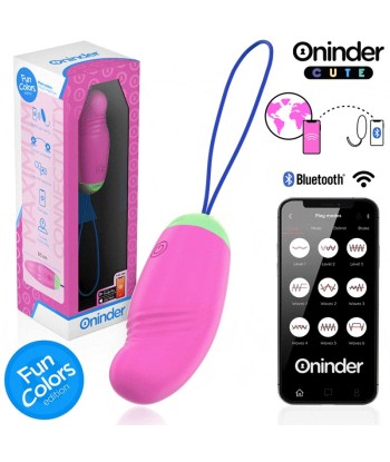 ONINDER CUTE - LOVE PLEASURE HUEVO VIBRO-ROTADOR 360 SILICONA - APP MUNDIAL GRATUITA