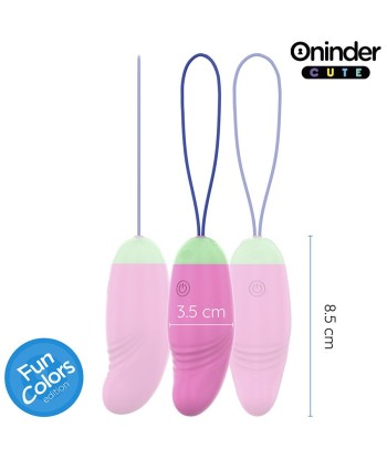 ONINDER CUTE - LOVE PLEASURE HUEVO VIBRO-ROTADOR 360 SILICONA - APP MUNDIAL GRATUITA
