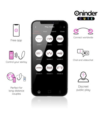 ONINDER CUTE - LOVE PLEASURE HUEVO VIBRO-ROTADOR 360 SILICONA - APP MUNDIAL GRATUITA