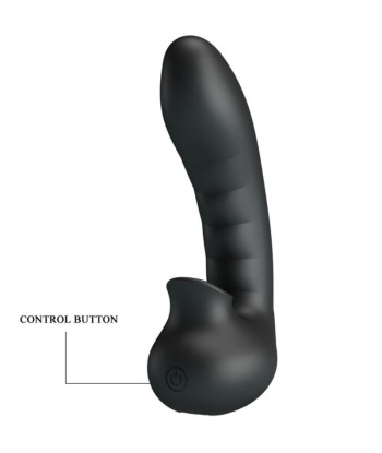 PRETTY LOVE - HOBGOBLIN FUNDA VIBRADORA PARA DEDO 12 VIBRACIONES ESTIMULADOR CLÍTORIS NEGRO