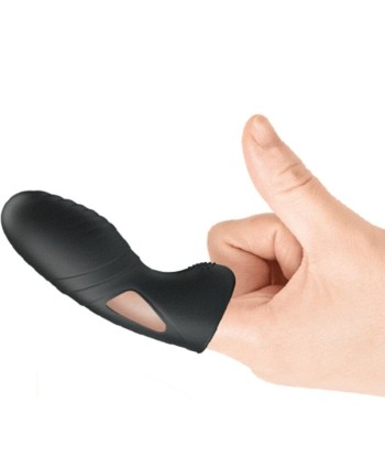 PRETTY LOVE - ALAN VIBRADOR DE DEDO SILICONA NEGRO