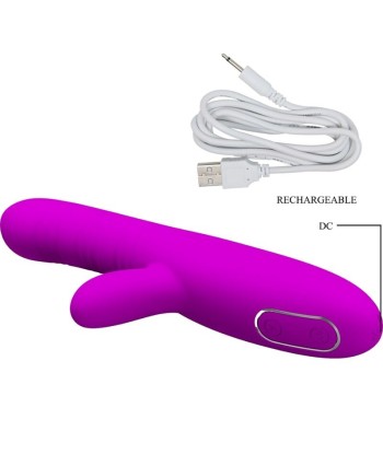 PRETTY LOVE - ANGELIQUE VIBRADOR MULTIFUNCIÓN ESTIMULADOR DE CLÍTORIS MORADO