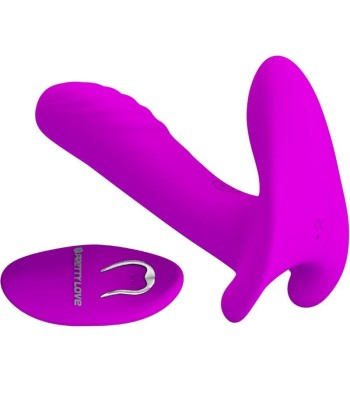 PRETTY LOVE - MASAJEADOR and VIBRADOR 12 VIBRACIONES CONTROL REMOTO MORADO