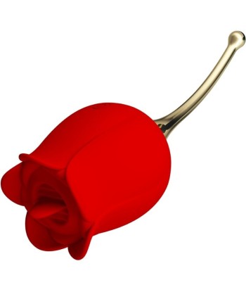 PRETTY LOVE - ROSE LOVER ROSA ESTIMULADORA DE CLÍTORIS 12 VIBRACIONES ROJO