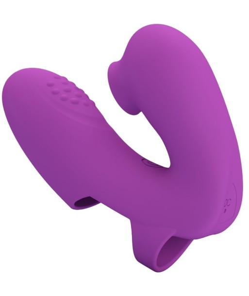 PRETTY LOVE - ATHENA VIBRADOR DE DEDO CON ESTIMULADOR CLÍTORIS MORADO PRETTY LOVE - ATHENA VIBRADOR DE DEDO CON ESTIMULADOR CLÍTORIS MORADO
