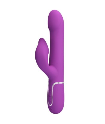 PRETTY LOVE - VIBRADOR and ESTIMULADOR MULTIFUNCIÓN 4 EN 1 MORADO