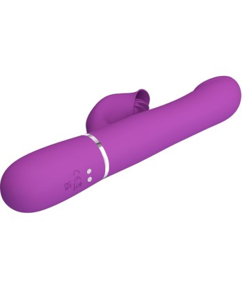 PRETTY LOVE - VIBRADOR and ESTIMULADOR MULTIFUNCIÓN 4 EN 1 MORADO