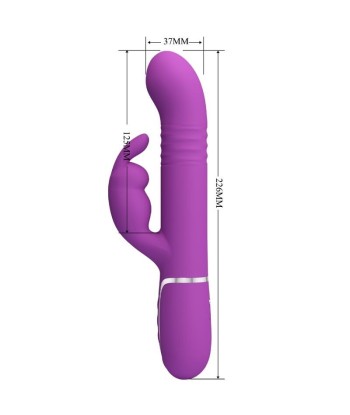 PRETTY LOVE - COALE VIBRADOR RABBIT MULTIFUNCIÓN 4 EN 1 MORADO