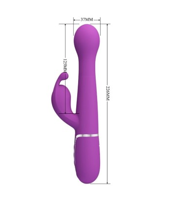 PRETTY LOVE - DEJON VIBRADOR RABBIT MULTIFUNCIÓN 3 EN 1 MORADO