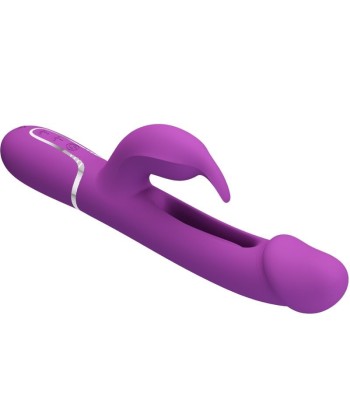 PRETTY LOVE - KAMPAS VIBRADOR RABBIT MULTIFUNCIÓN 3 EN 1 MORADO