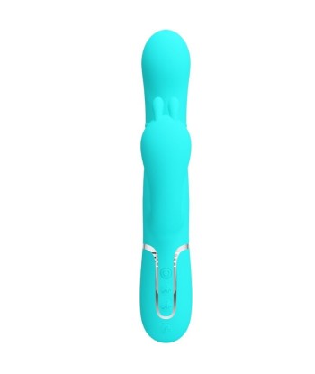 PRETTY LOVE - CAMMY TRIPLE VIBRADOR RABBIT MULTIFUNCIÓN 4 EN 1 AZUL