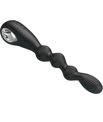 PRETTY LOVE - FEDERER VIBRADOR ANAL 12 VIBRACIONES NEGRO