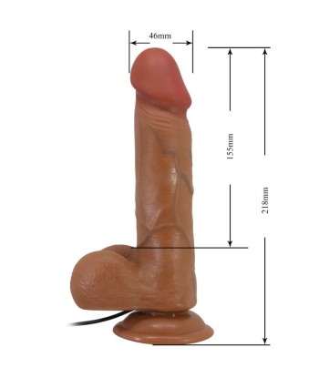 BAILE - BAHAMUT VIBRADOR REALÍSTICO 21.8 CM NATURAL CONTROL REMOTO
