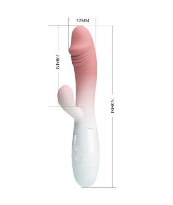PRETTY LOVE - SNAPPY VIBRADOR RABBIT 3O VIBRACIONES ROSA