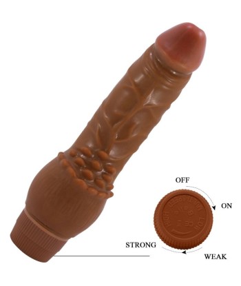 BAILE - BARBARA VIBRADOR REALÍSTICO 19.5 CM MULATO